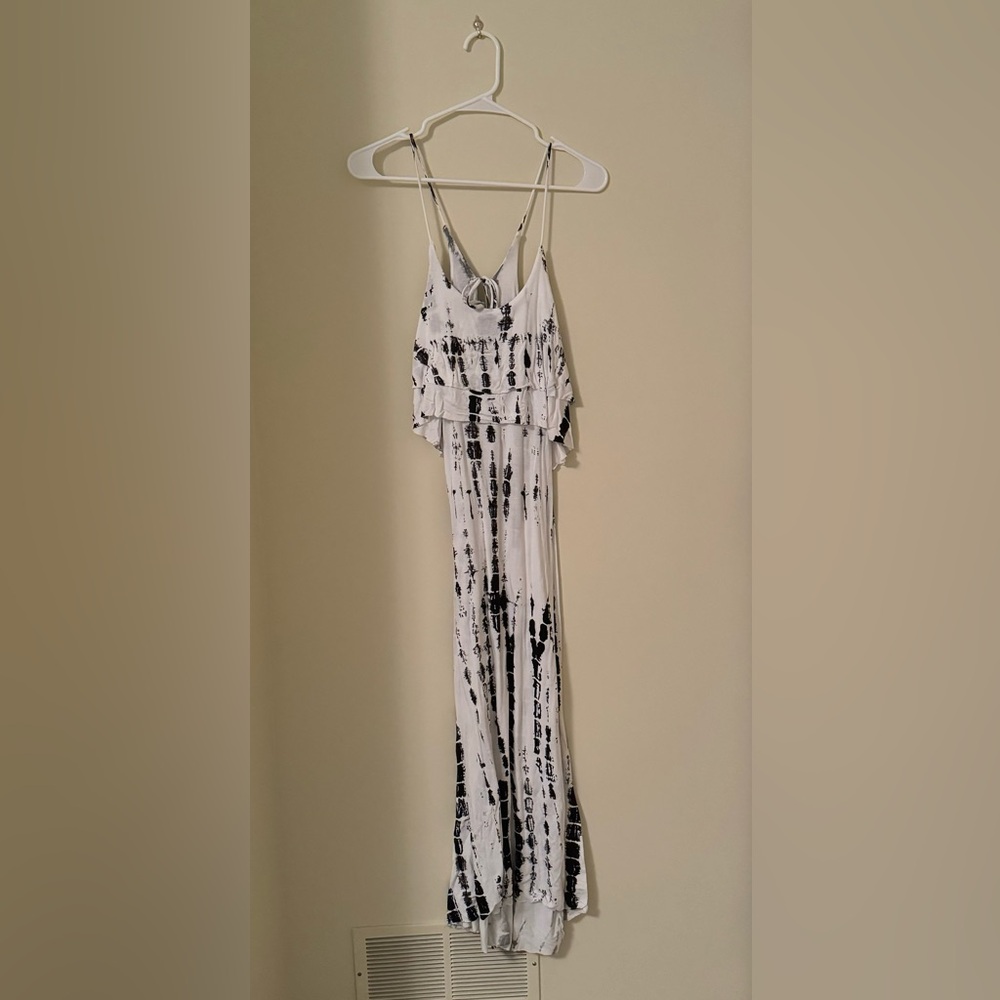Blush White Tie Dye Dress